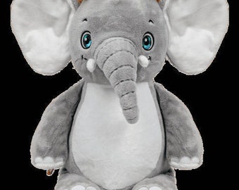 elephant personalised teddy