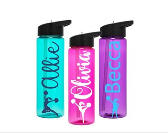 Cheerleading Water Bottle - Cheer Tumbler - Gift for Cheer Team - Cheer Coach Gift - Personalized Cheer Gift - Customized Cheer Water Bottle