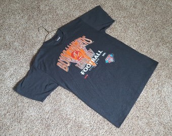 Vintage 1990s Tampa Bay Buccaneers Grunge Striped NFL T Shirt