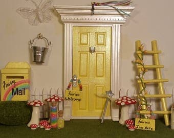 Fairy Door Complete Package with Accessories !! Fairy Door for Kids! Buy Full Set and SAVE!!!