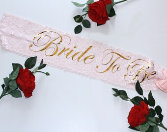 Pink bachelorette sash, Wedding Sash, Bride To Be Sash, Bride Sash, Weddings, Bachelorette party, Bridal Party Sash, Bride Gift