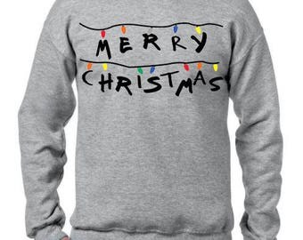 Ugly Christmas Sweater, Ugly Christmas Party, Stranger Things, Merry Christmas Sweatshirt, Ugly Sweater Party, Funny Christmas Sweatshirt