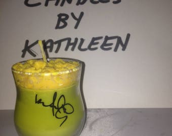 Katie Cook autographed handmade Pumpkin Pie scented candle