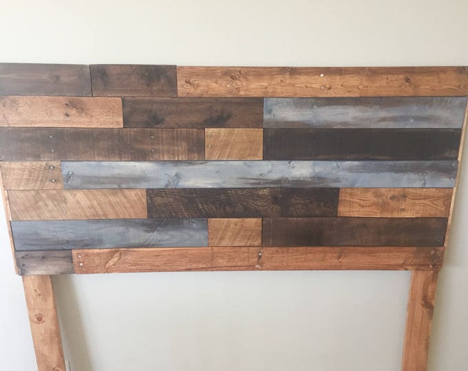 Reclaimed Pallet Wood headboard, Wood furniture, headboard, rustic decor