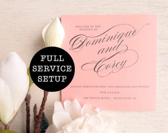 printable wedding programs ceremony program double sided