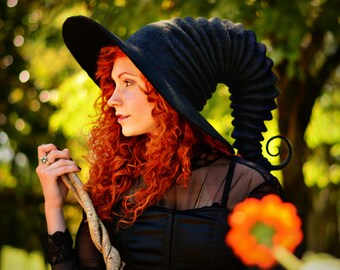 Costume Hat. Witch Hat. Wizard Hat. Fantasy Hat. Cosplay Hat. LARP.