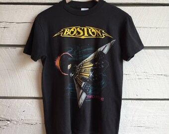 T-shirt Vintage Les Satellites Années 80 Rock Punk Alternatif - Taille L Coton Blanc Occasion