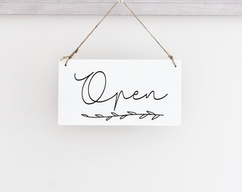 Open Closed Business Sign, Signs for Business, Custom Sign, Store Sign, Office Sign, Wood Sign