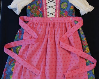 Girls Bright Blue Dirndl