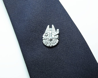 Star Wars Millennium Falcon Tie Tack or Lapel pin Mens Accessories Handmade