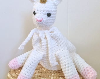 Crocheted Unicorn / Pony Pouch - Dice Bag, Coin Purse, Amigurumi