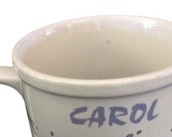 Vintage Garfield Coffee Mug, Christmas Gift For Carol, Unique Enesco Coffee Mug, Retro Garfield Mug, Personalized Carol Mug