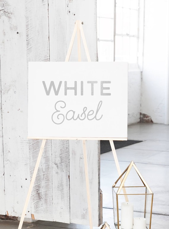White Wedding Easel White Wood Easel Easel for Sign