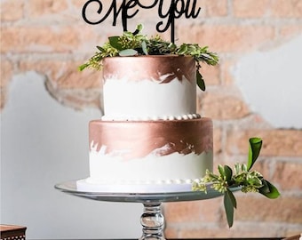 God Gave Me You Cake Topper- Custom Acrylic Cake Topper - Laser Cut - Variety of Colors - Wedding Topper - Cake Decoration