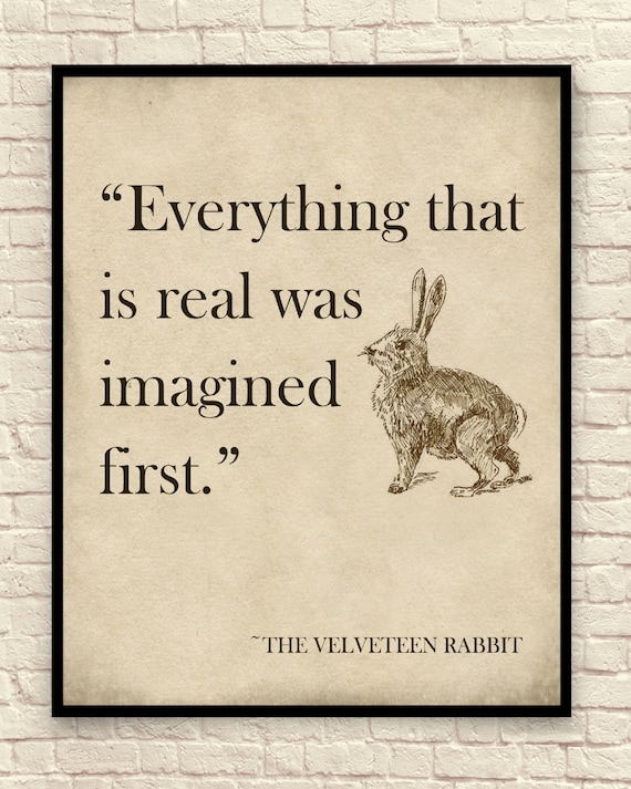 Velveteen Rabbit Wall Art Velveteen Rabbit Art Print Margery