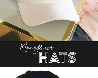 Sorority Hat - Custom Sorority Hats - Monogram Hat for Women - Personalized Trucker - Sorority Gifts (EB3173M)