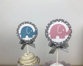 Elephant Cupcake Topper