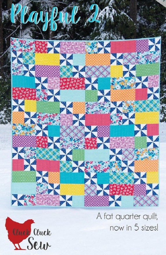 Playful 2 Cluck Cluck Sew Allison Harris Fat Quarter Quilt