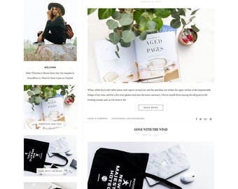 Wordpress Theme - Responsive Wordpress Template - Lifestyle Blog Template - Clean Minimalist Theme - Genesis Child Theme // BLOOM