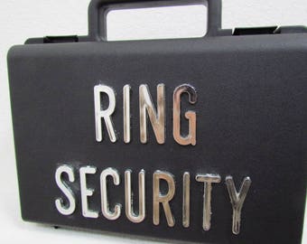alternative wedding ring box briefcase for ring bearer box ring security briefcase wedding box silver pop out shinny letters 2 inch letters