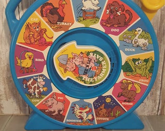 See N' Say- Farm Animal Sounds- Mattel- Vintage 1989