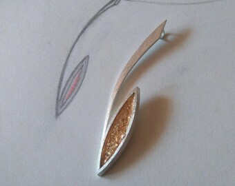 Wonderful and original sterling silver necklace design. Dainty necklace. Unique design pendant. Sterling silver chain included.