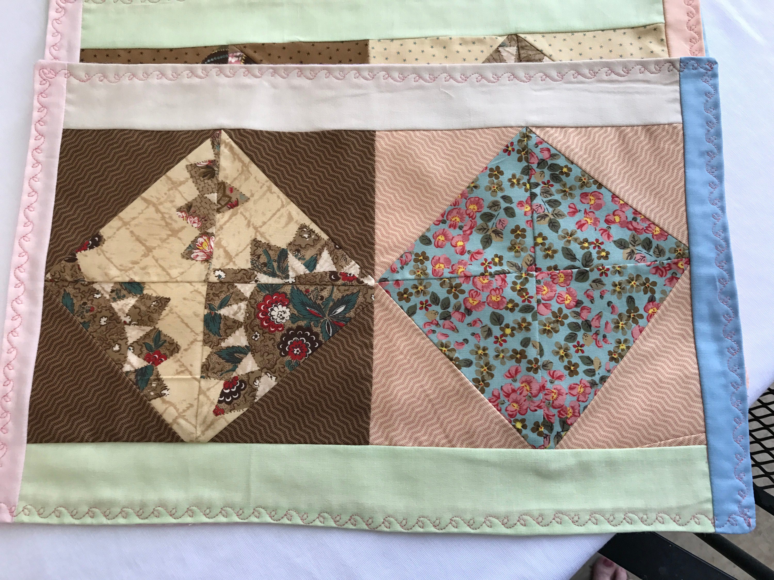 Spring Placemats Floral Placemats Patchwork Placemats