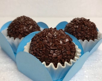 Gourmet Dark Chocolate Brigadeiro Brazilian Truffles – Delicious Edible Gifts