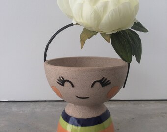 Large peony silk flower hair band fascinator