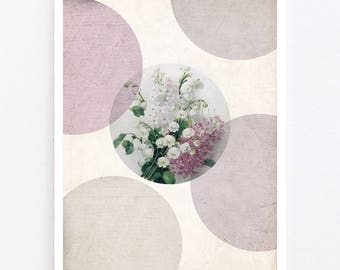 Flower greeting card for birthdays, weddings, mother's day, valentine's day etc.