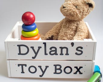 etsy wooden toy box