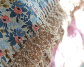 pillowcase with crochet trim - Just Peachy!