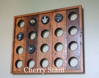 Made to order, Reclaimed Wood Hockey Puck Display