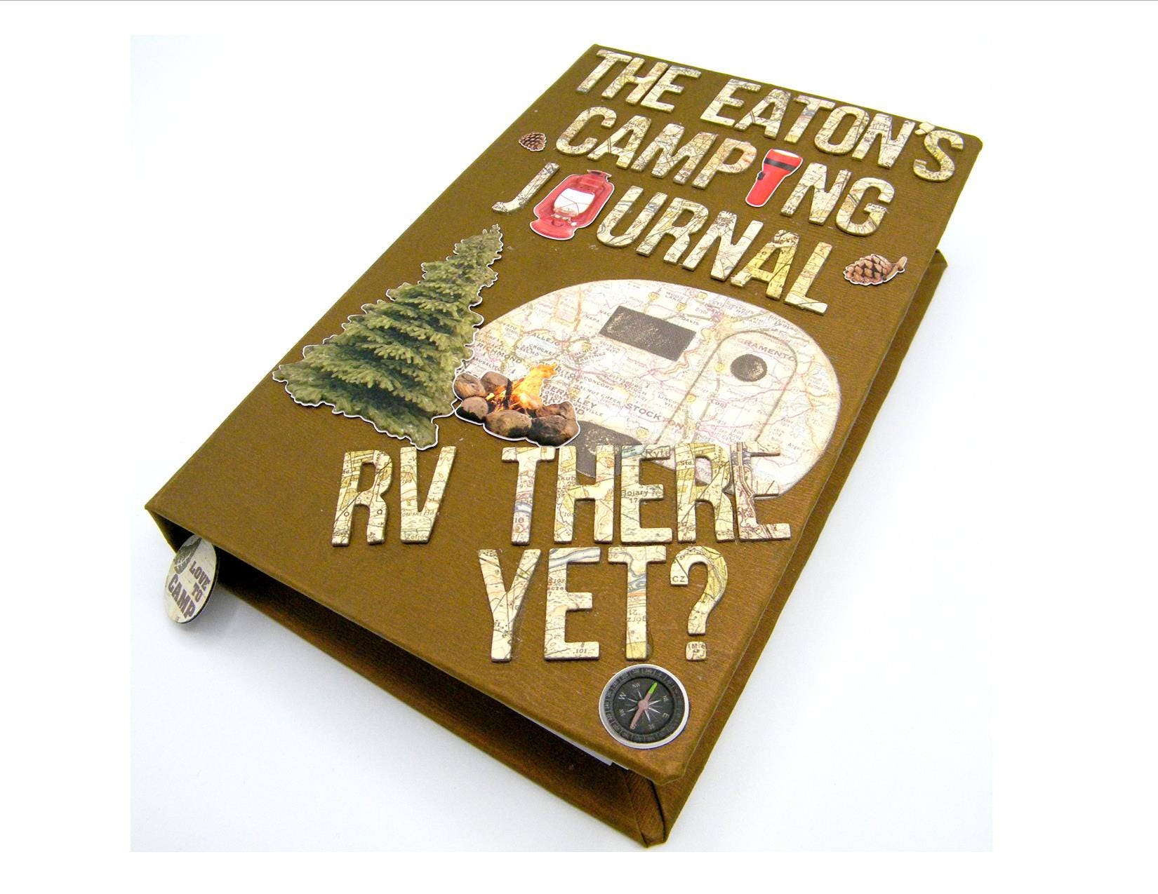 Camping Journal/ RV Journal or scrapbook great personalized