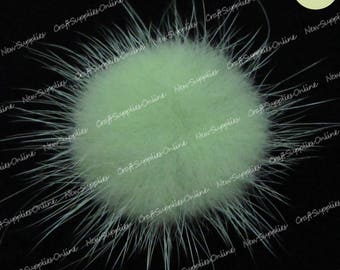 Light pistachio mink fur ball