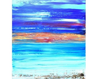 ART SALE Landscape Paintings, Canvas art, quotes, Sunset, Ocean, Painting, abstract art, artwork,Wall Art, original, artwork, texture, Katey