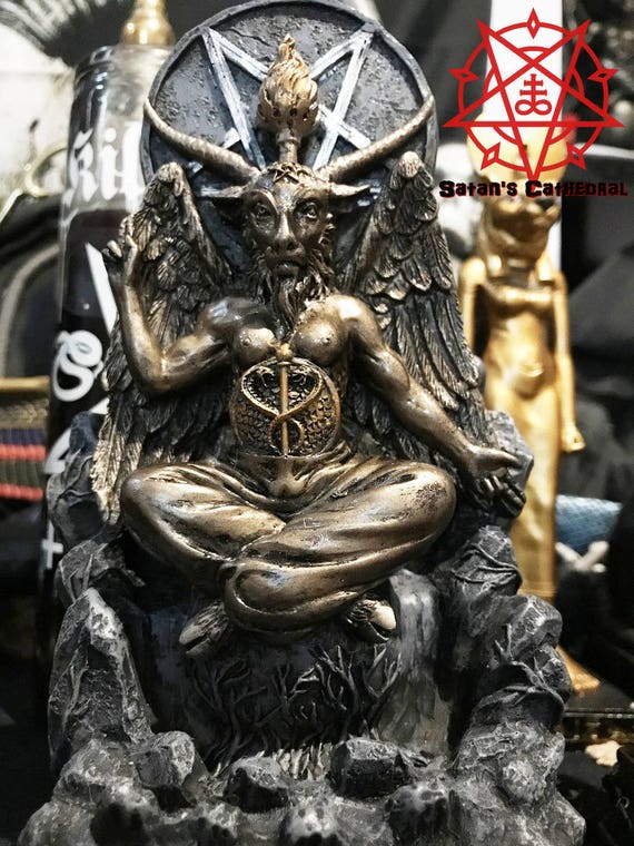 baphomet satanic goat backflow incense burner