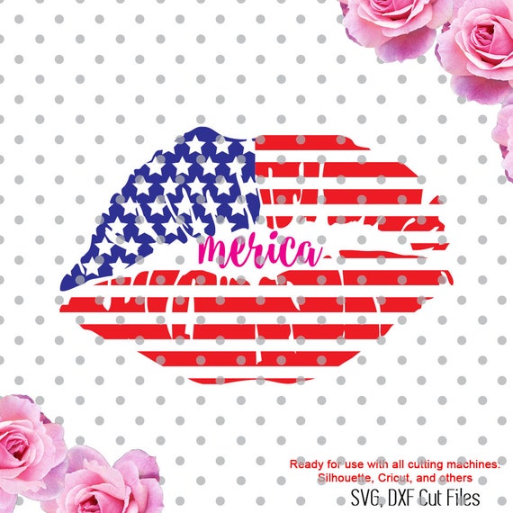 Download 4th of July lips svg Frames Svg cutting file america svg