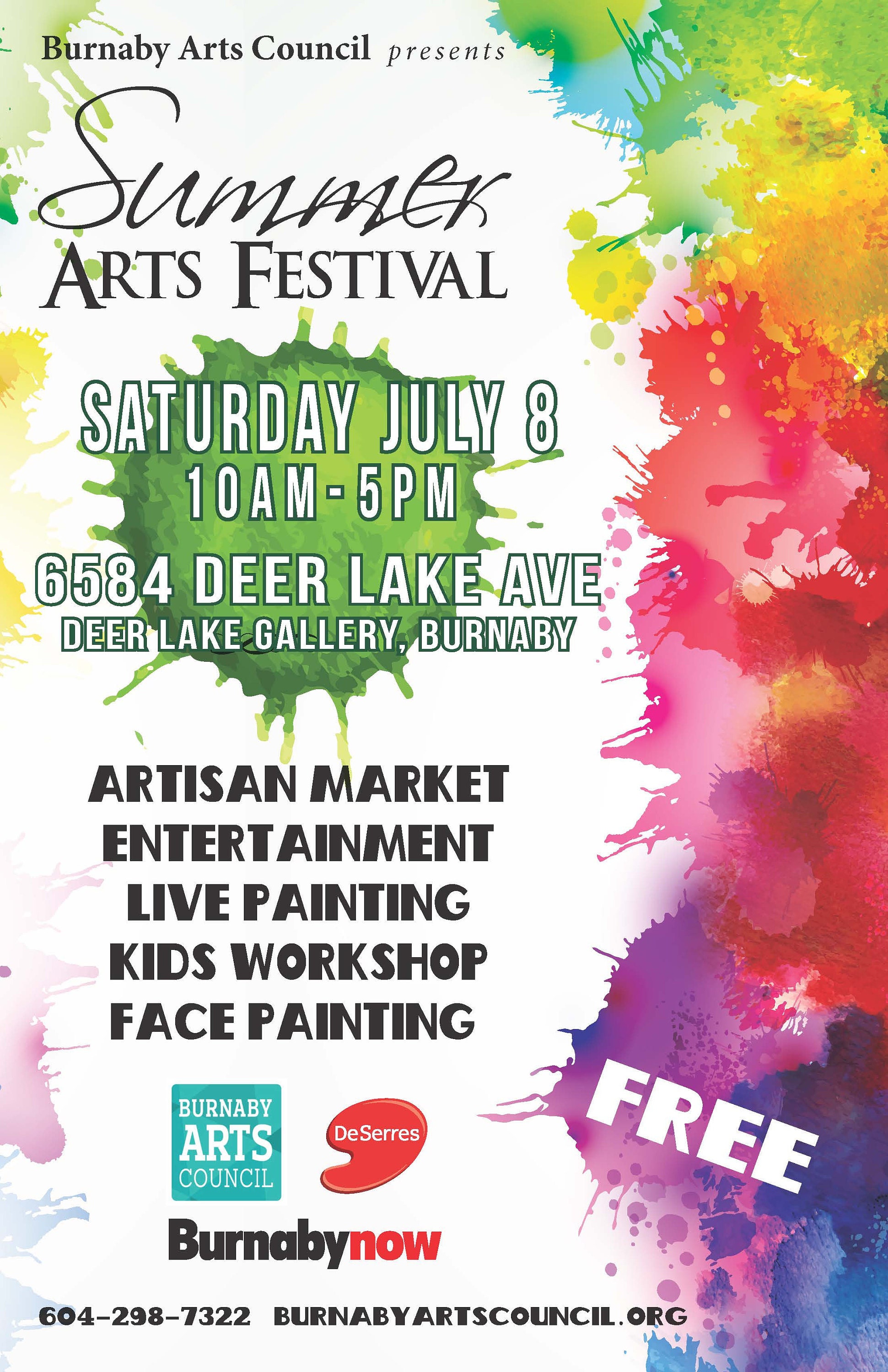 Summer Arts Festival in Burnaby, BC