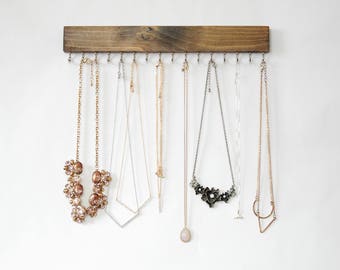 Wall Mount Jewelry Organizer, Necklace Holder