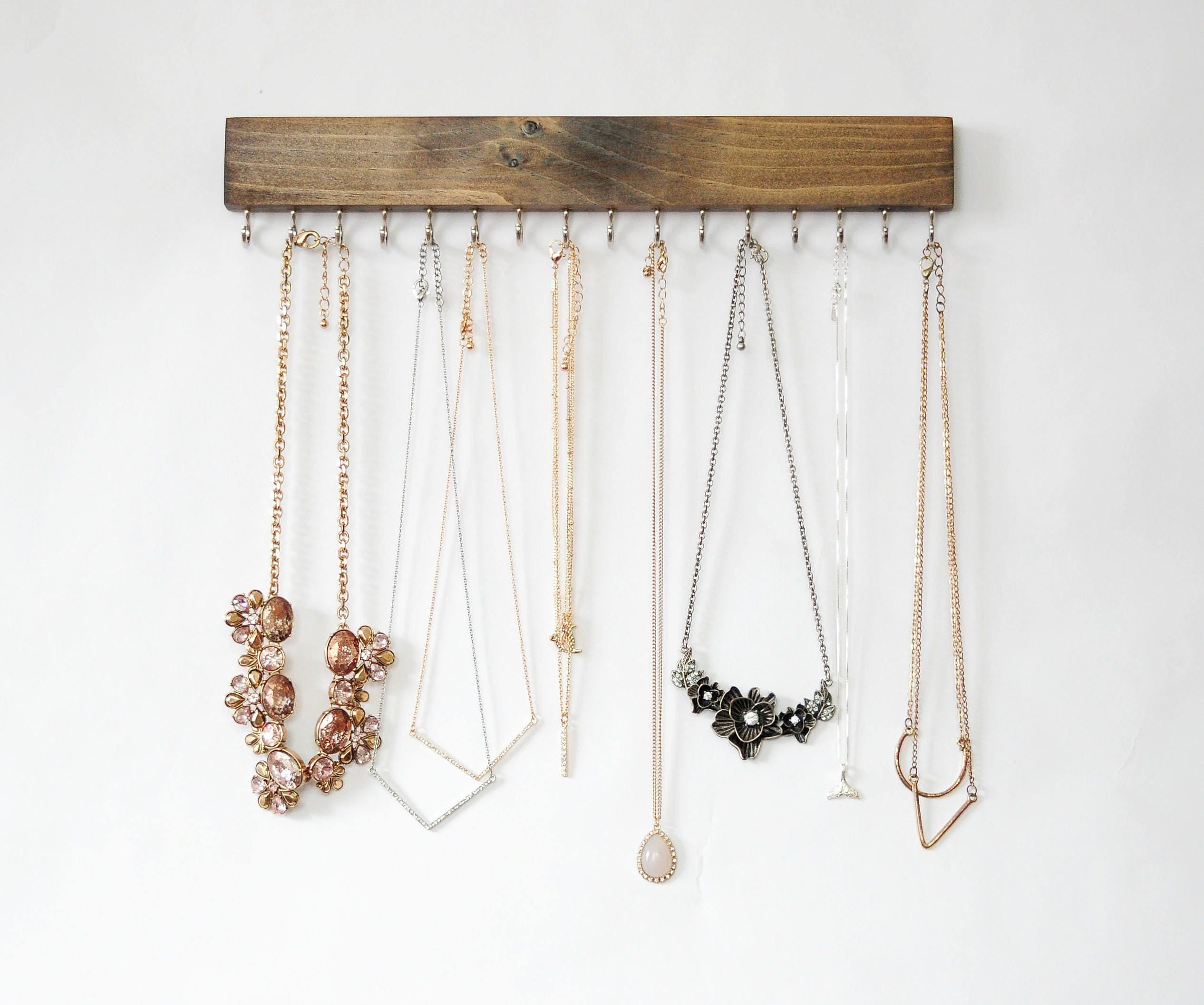 Wall Mount Jewelry Organizer Necklace Holder