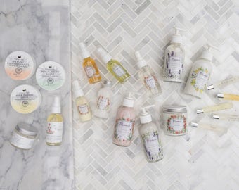 Trending now - vitamin e face care - anti-aging face oil - rose facial toner - facial cleanser - acne charcoal soap - makeup remover