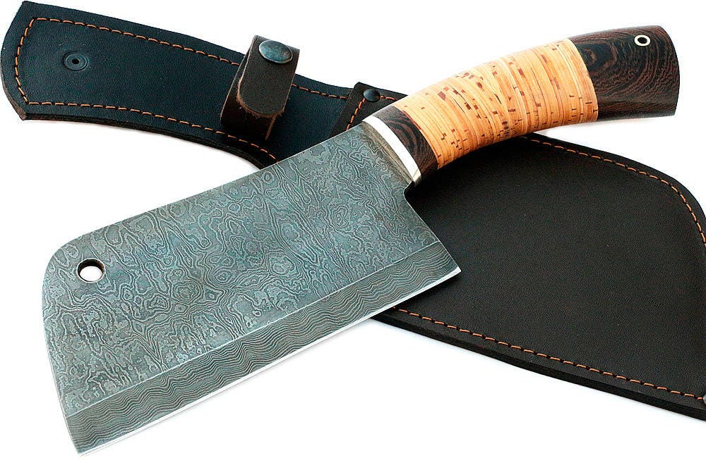Axe Hatchet Butcher Damascus steel Hand Meat Cleaver