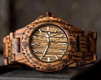 Personalized Gifts For Men, Engraved Wood Watch, Groomsmen Gift, Boyfriend Gift, Gift ideas for husband, Anniversary Gift, Birthday Gifts