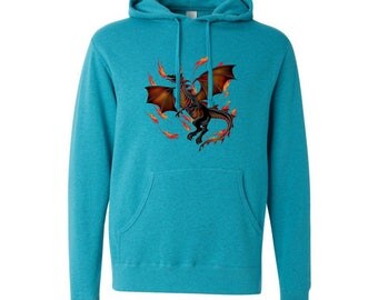 Unisex Hoodie, Gifts for Mythical Creature Lovers, Dragon Gifts, Custom Hoodie, Animal Sweatshirt, Pullover Fleece Hoodie, Fun Gift