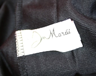 Jer Marai Black Nylon Jumpsuit Lingerie Playsuit Romper Size Small 1960's 1970's