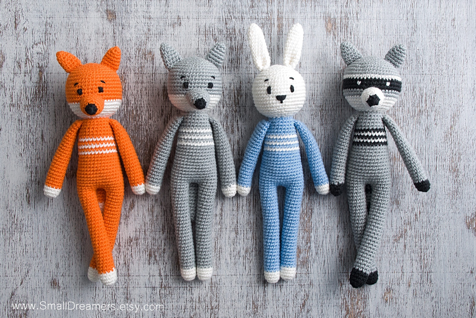 Wolf toy Handmade toy Crochet grey wolf Stuffed wolf Wolf