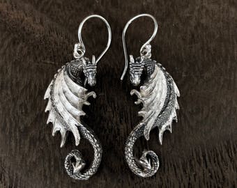 Dragon earring | Etsy