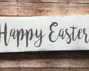 Happy easter sign | Etsy