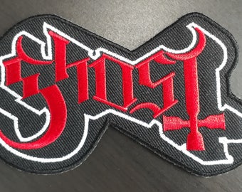 GHOST B.C Heavy Metal Gothic Rock Melodic Band Logo Embroidered Badge Patch